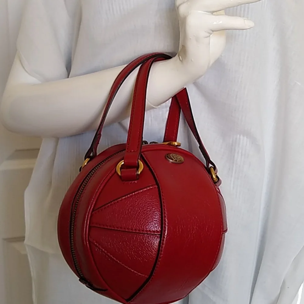 GUCCI Red Mini Tifosa Ball Bag - Authentic NWT - Picture 14 of 16